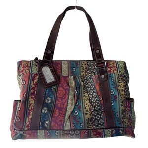 FOSSIL Vintage X-Large Hobo Weekender Carry On Travel Duffle Bag Shoulde…